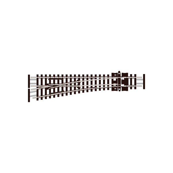 SLE392F - PECO Streamline - N - Turnout C55 Sm Rad LH ELE