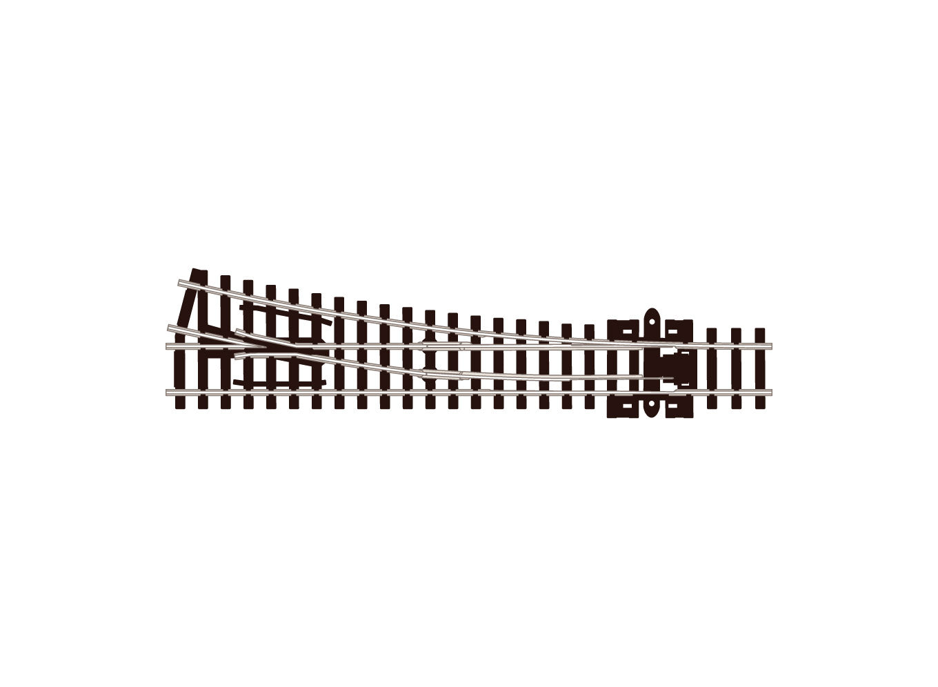 SLE395 - PECO Streamline - N - Turnout C80 Med Rad RH ELE