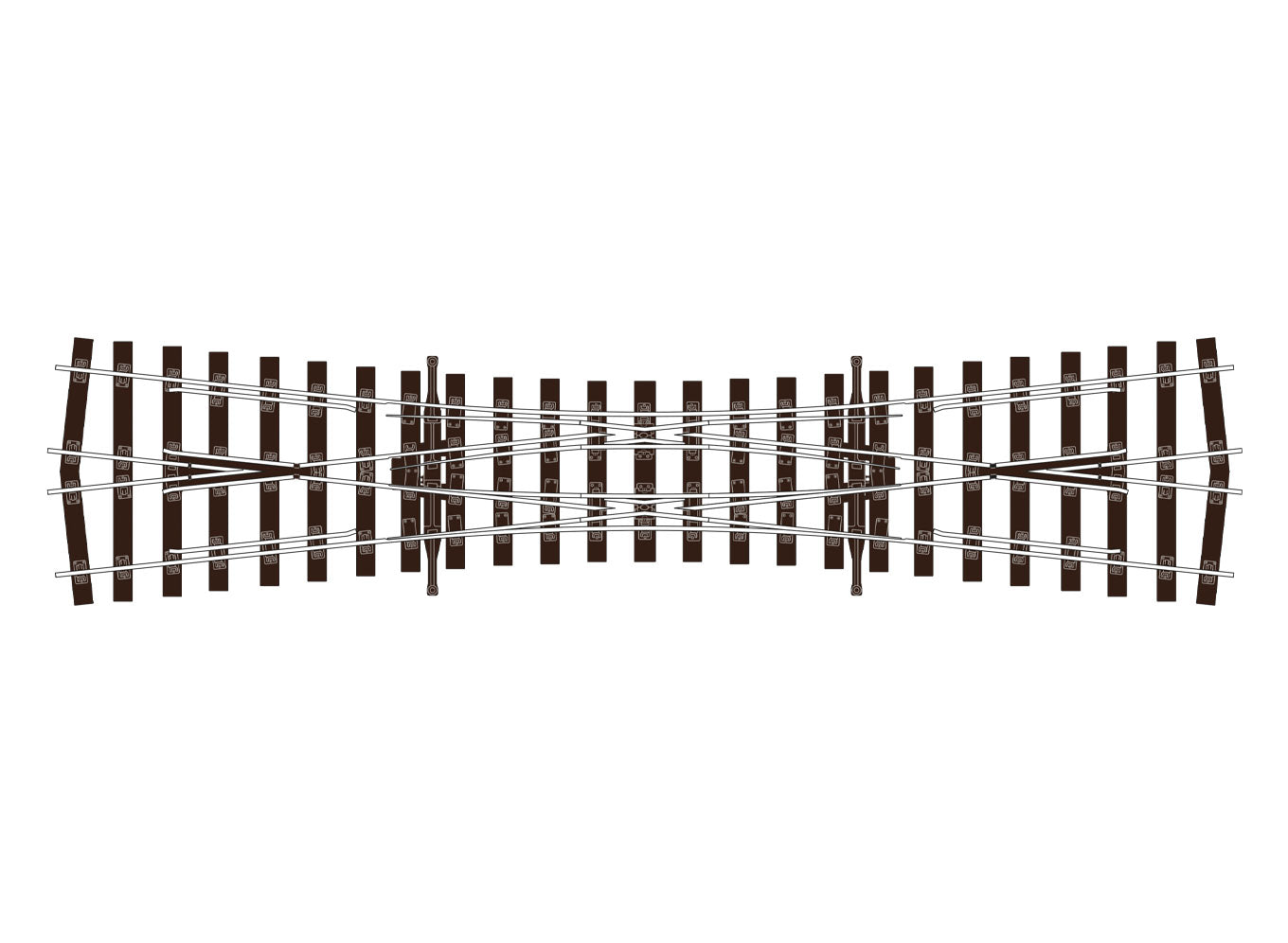 SLU1190 - PECO Streamline - OO - Double Slip BH C75 UNI