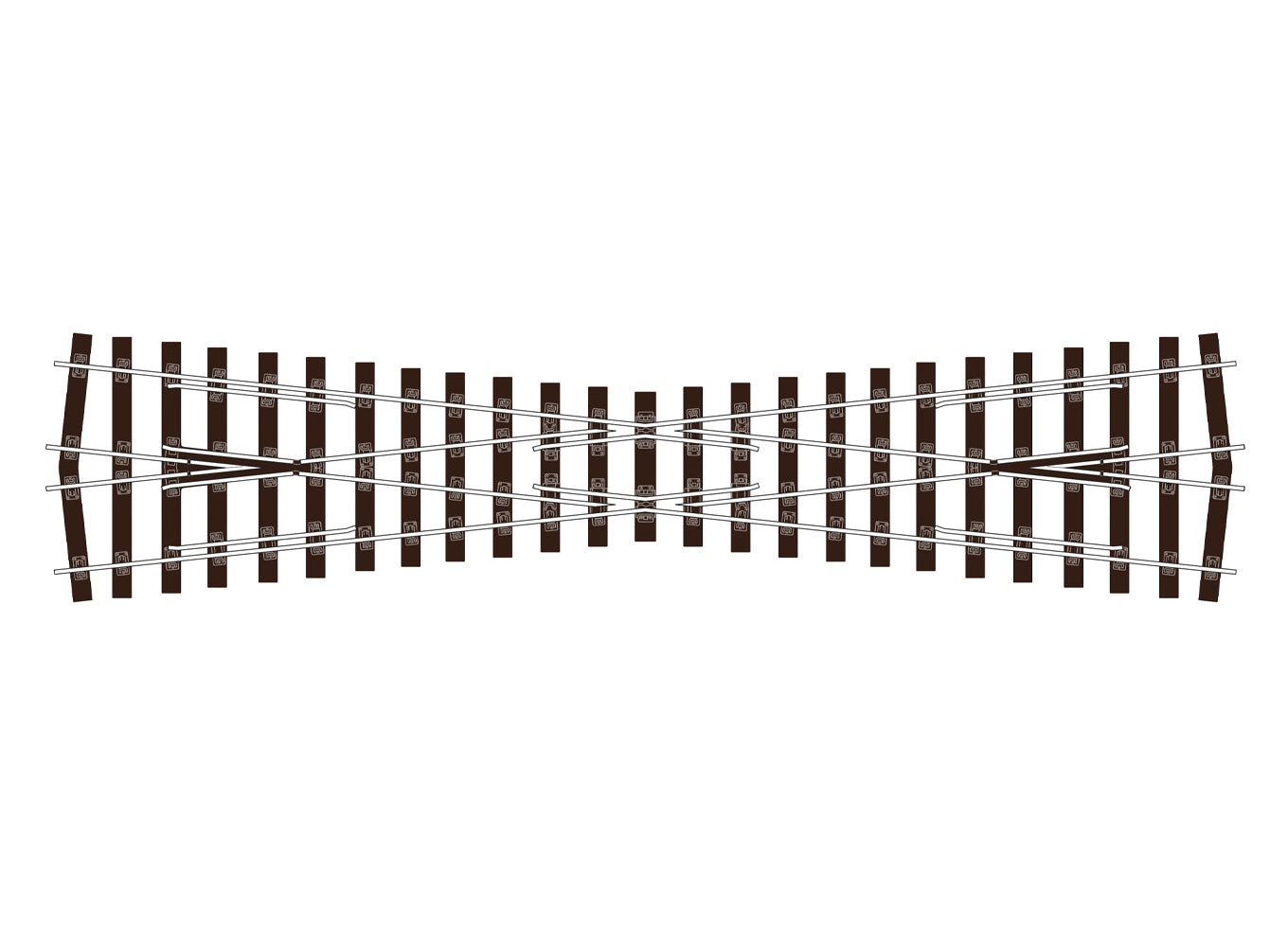 SLU1194 - PECO Streamline - OO - Crossing BH C75 Long UNI