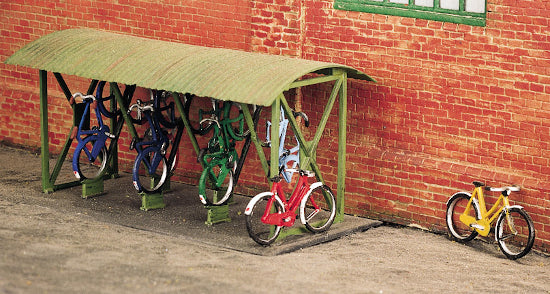 SS23 - Wills - OO/HO - Bicycle shed & Bicycles
