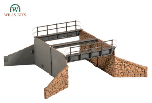 SS32 - Wills - OO/HO - Occupational Bridge & Stone Abutments, Double Track