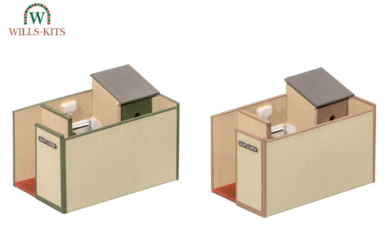 SS65 - Wills - OO/HO - Small Gents Toilet, Unroofed