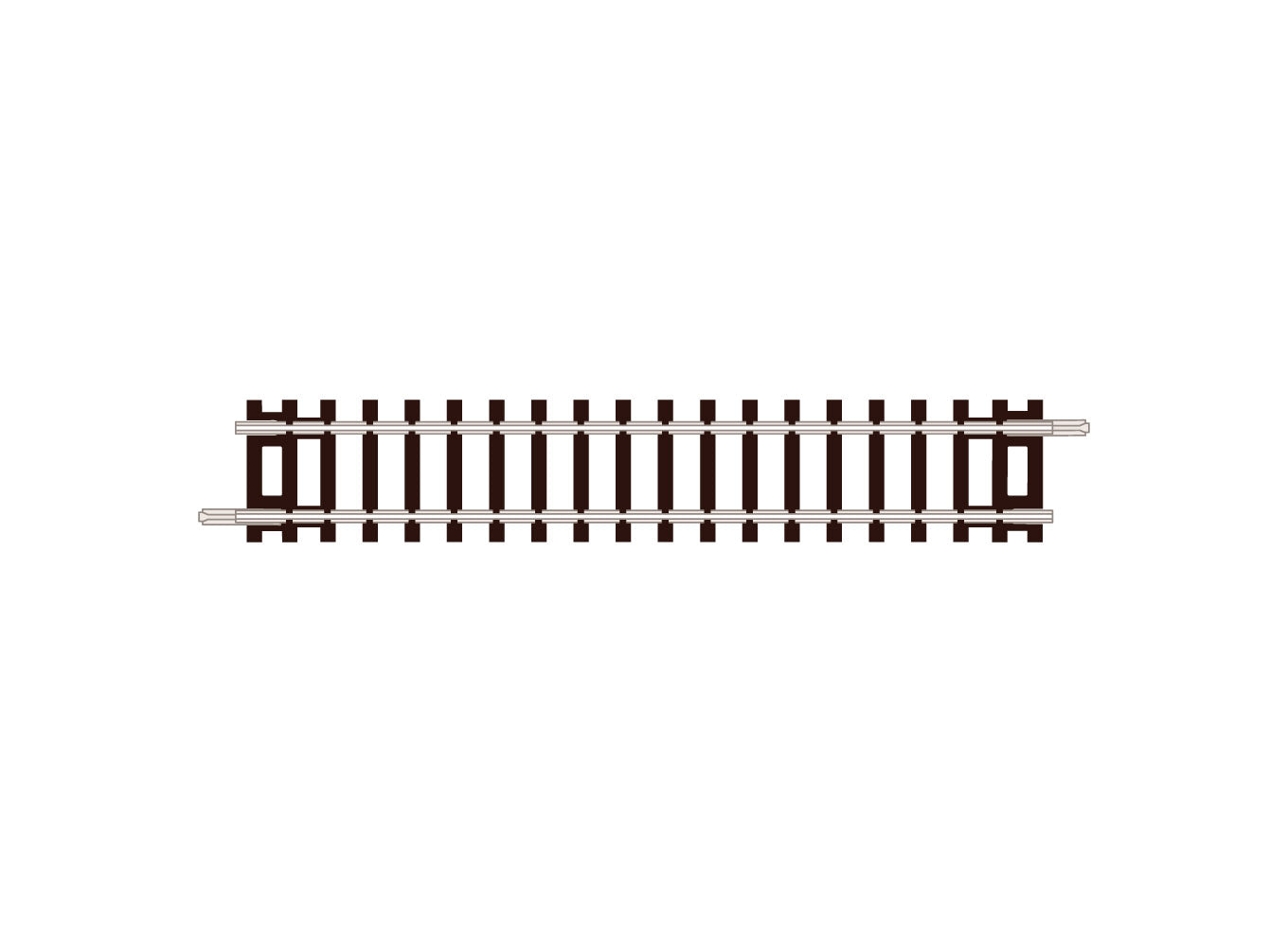 ST1 - PECO Setrack - N - Track C80 Standard Straight