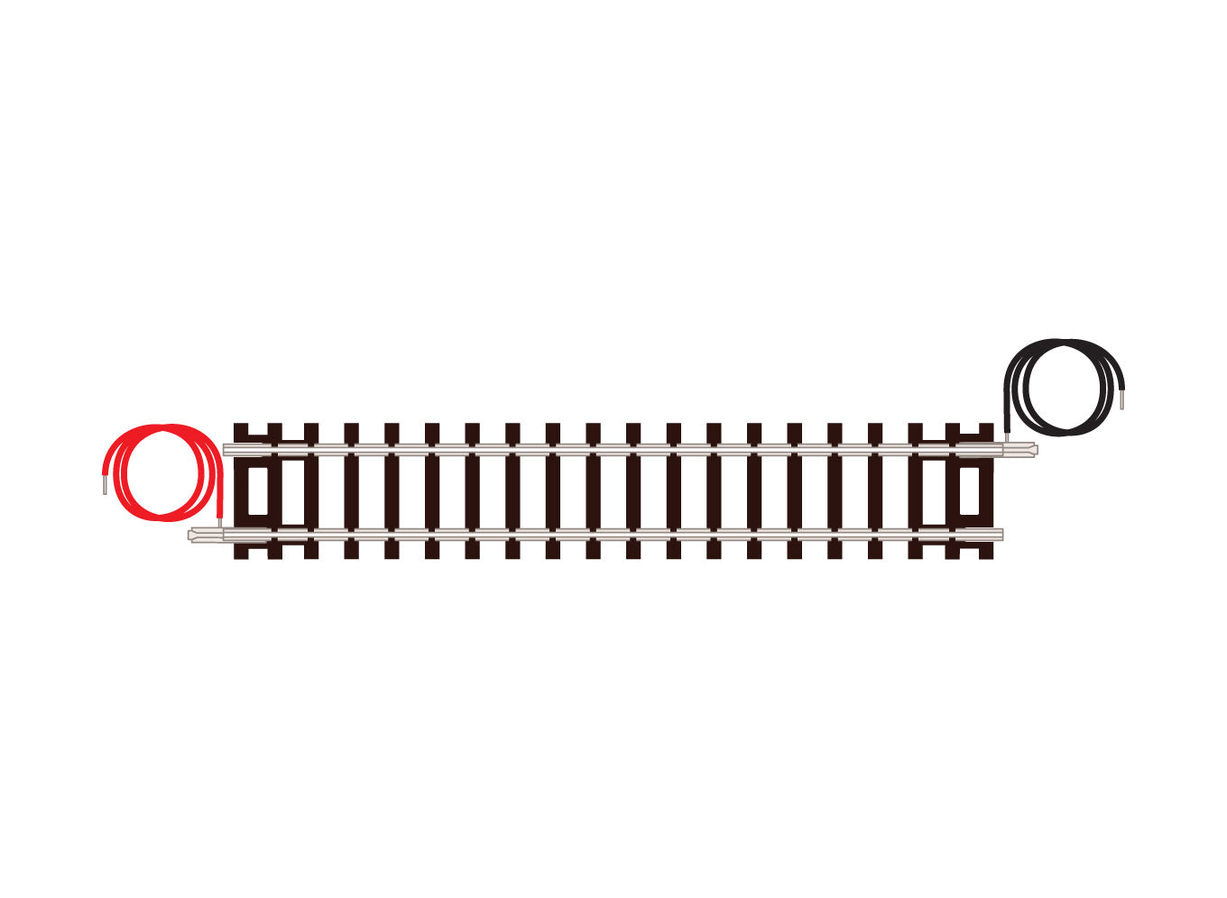 ST10 - PECO Setrack - N - Track C80 Standard Straight Wired