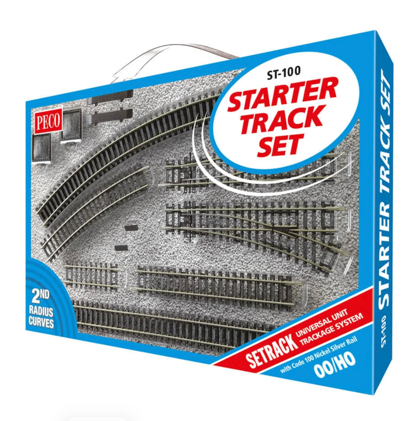 ST100 - PECO Setrack - OO/HO - Starter Track Set C100 No.2 Radius