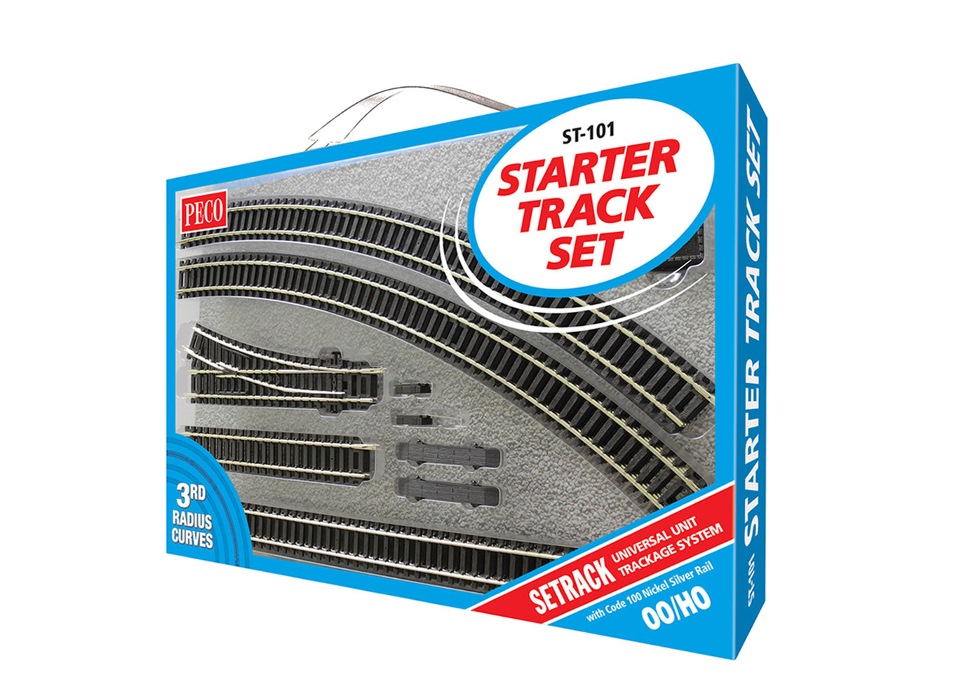ST101 - PECO Setrack - OO/HO - Starter Track Set C100 No.3 Radius