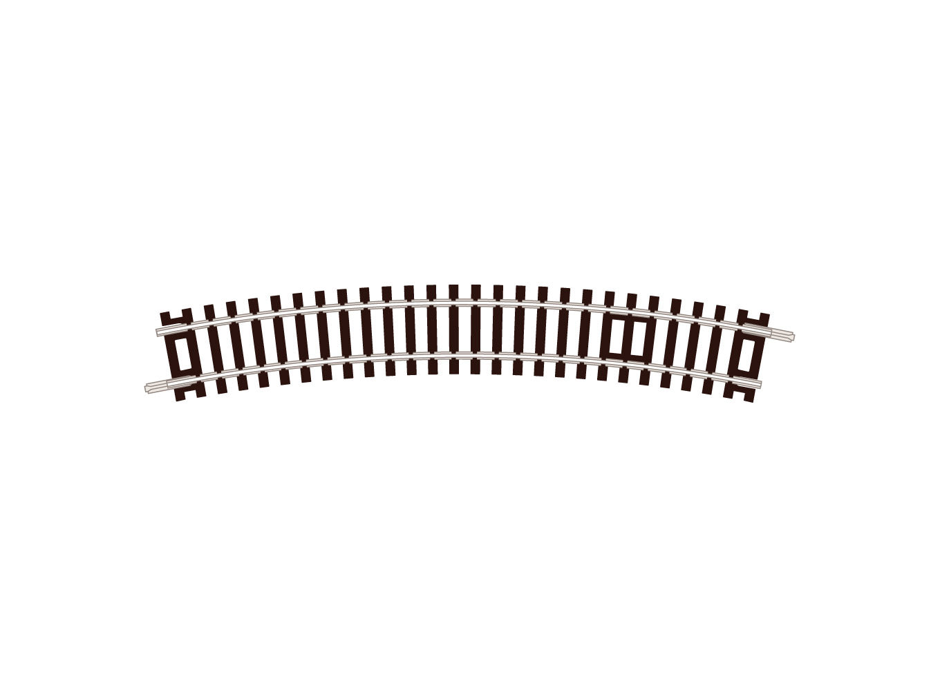 ST14 - PECO Setrack - N - Track C80 No.2 Radius Standard Curve