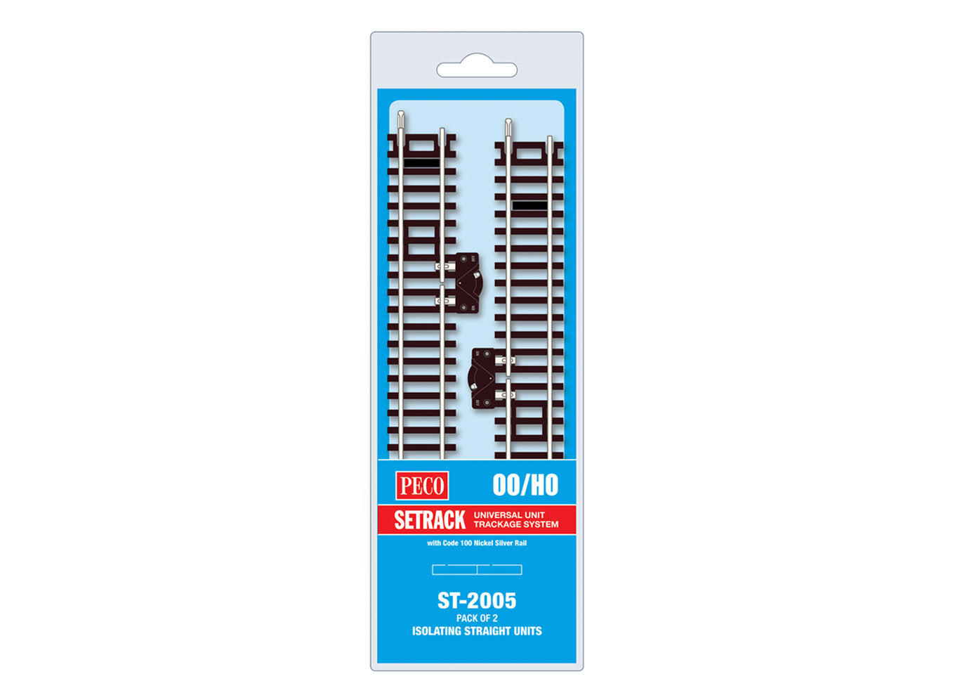 ST2005 - PECO Setrack - OO/HO - Track C100 MP Isolating Standard Straight & Switch (2)