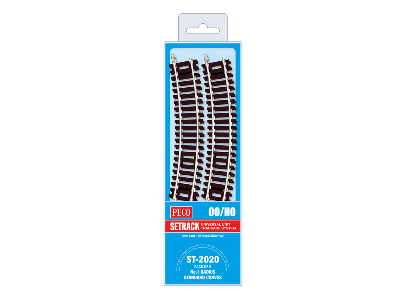 ST2020 - PECO Setrack - OO/HO - Track C100 MP No.1 Radius Standard Curve (8)