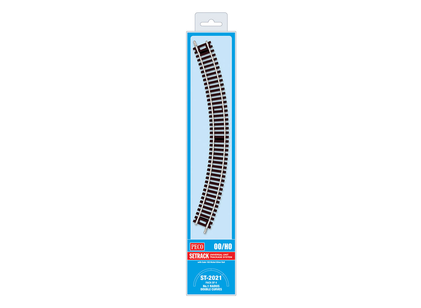 ST2021 - PECO Setrack - OO/HO - Track C100 MP No.1 Radius Double Curve (4)