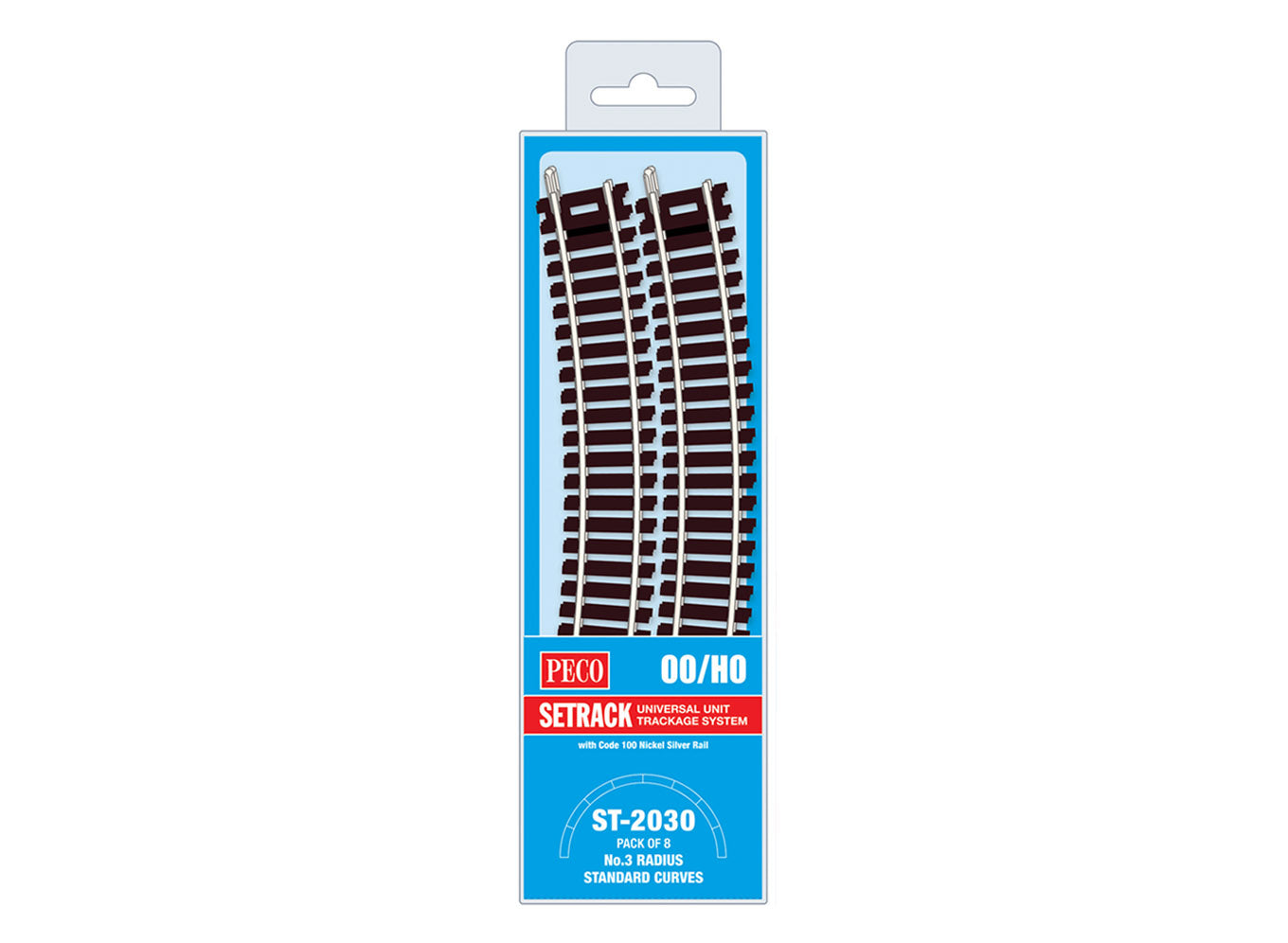 ST2030 - PECO Setrack - OO/HO - Track C100 MP No.3 Radius Standard Curve (8)