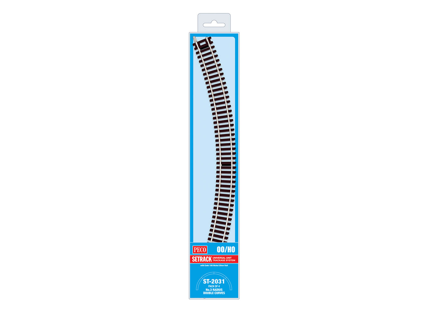 ST2031 - PECO Setrack - OO/HO - Track C100 MP No.3 Radius Double Curve (4)