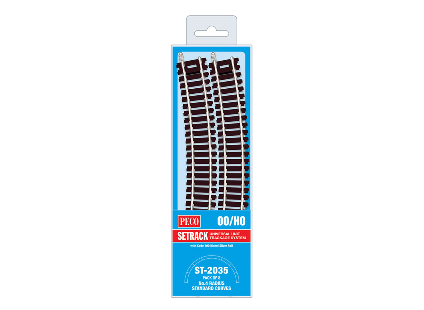 ST2035 - PECO Setrack - OO/HO - Track C100 MP No.4 Radius Standard Curve (8)