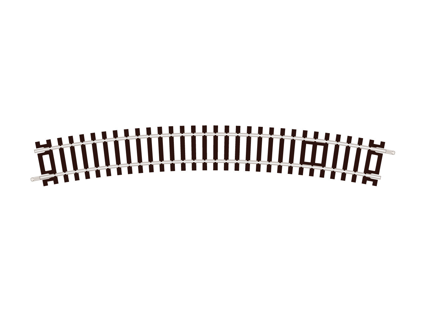 ST235 - PECO Setrack - OO/HO - Track C100 No.4 Radius Standard Curve