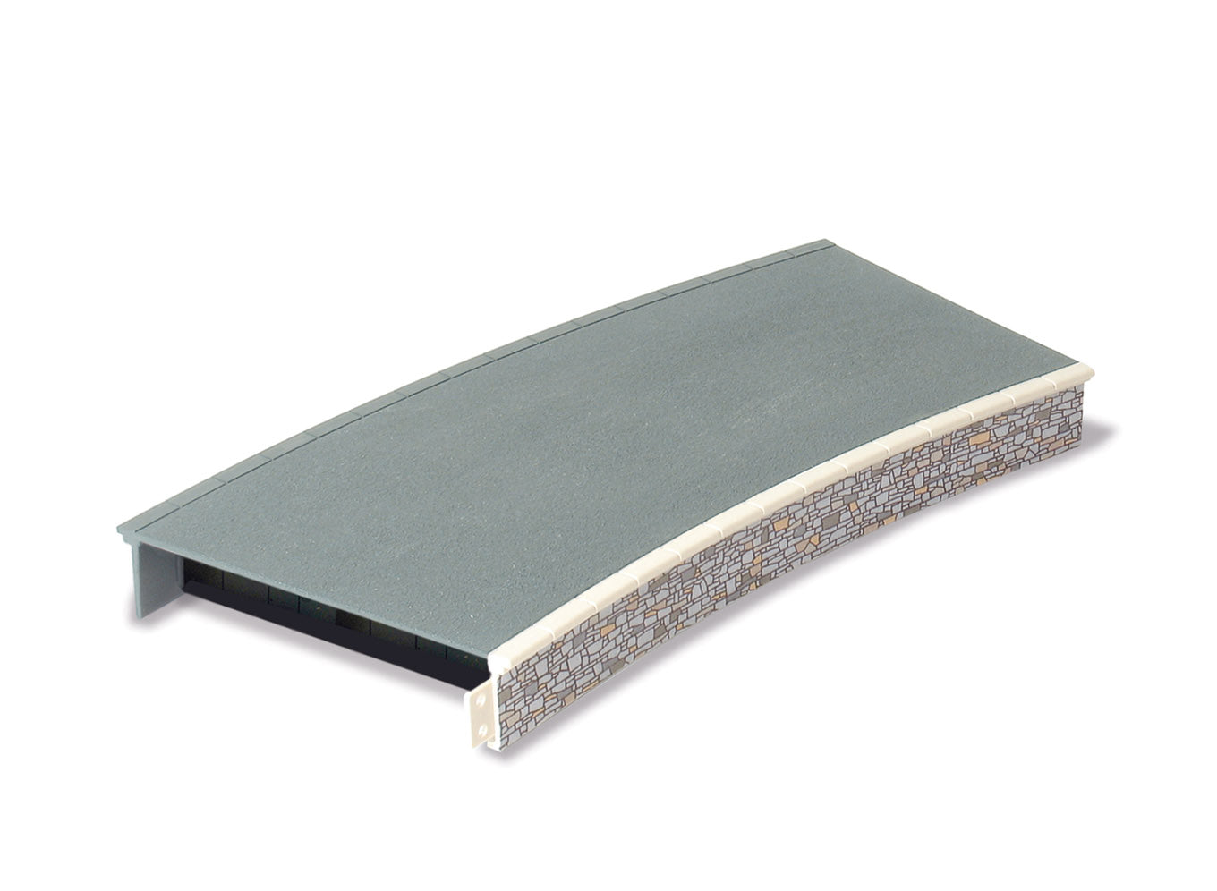 ST293 - PECO - OO/HO - Platform System - Curved Unit No.2/4 Rad - stone