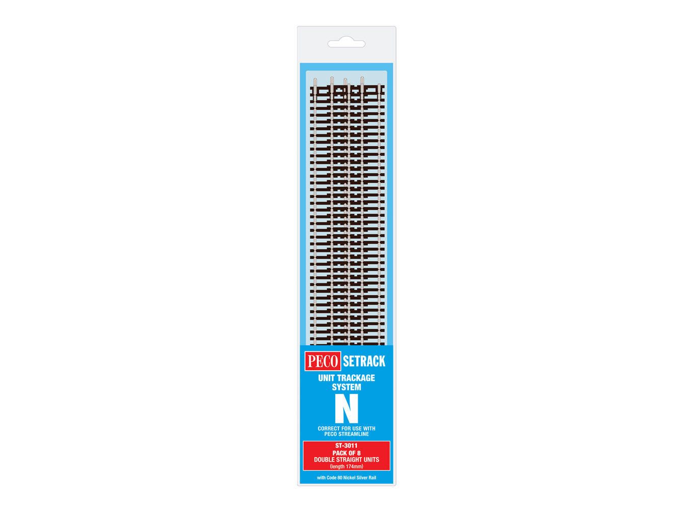 ST3011 - PECO Setrack - N - Gleis C80 MP Doppelgerade (8)