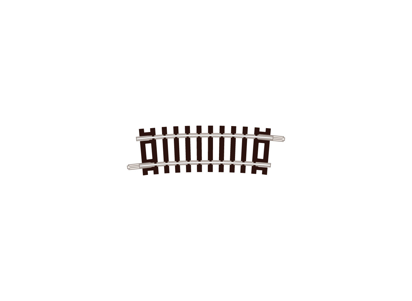 ST4 - PECO Setrack - N - Gleis C80 Halbbogen Radius Nr. 1