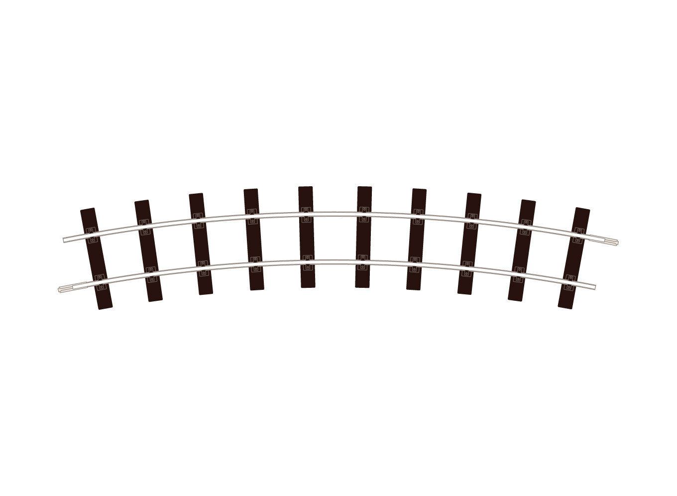 ST607 - PECO Setrack - SM32 - Track C200 No.2 Radius Standard Curve
