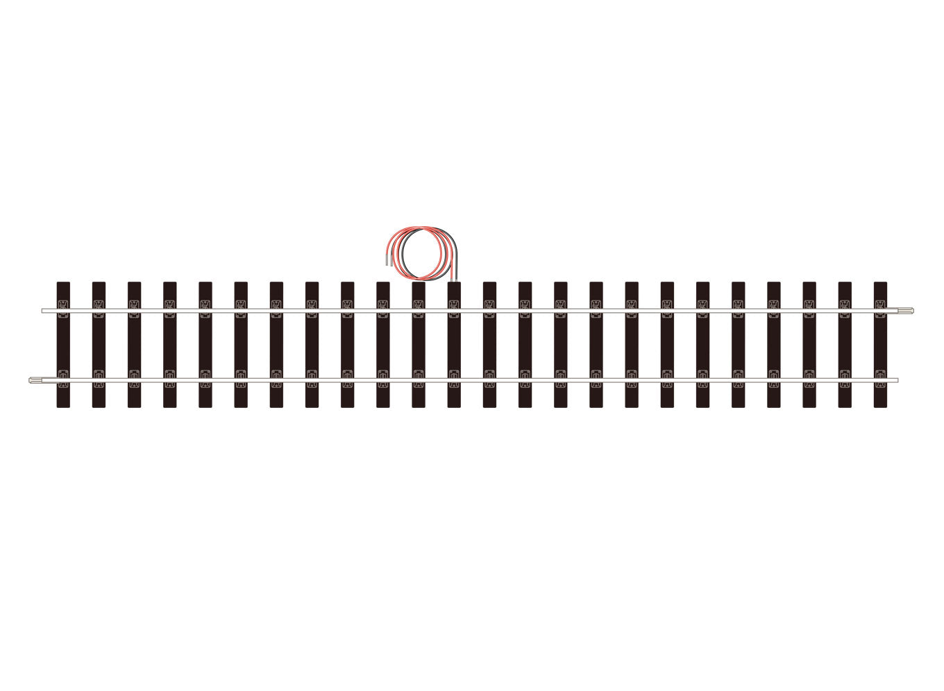 ST702 - PECO Setrack - O - Track BH C124 Powered Straight