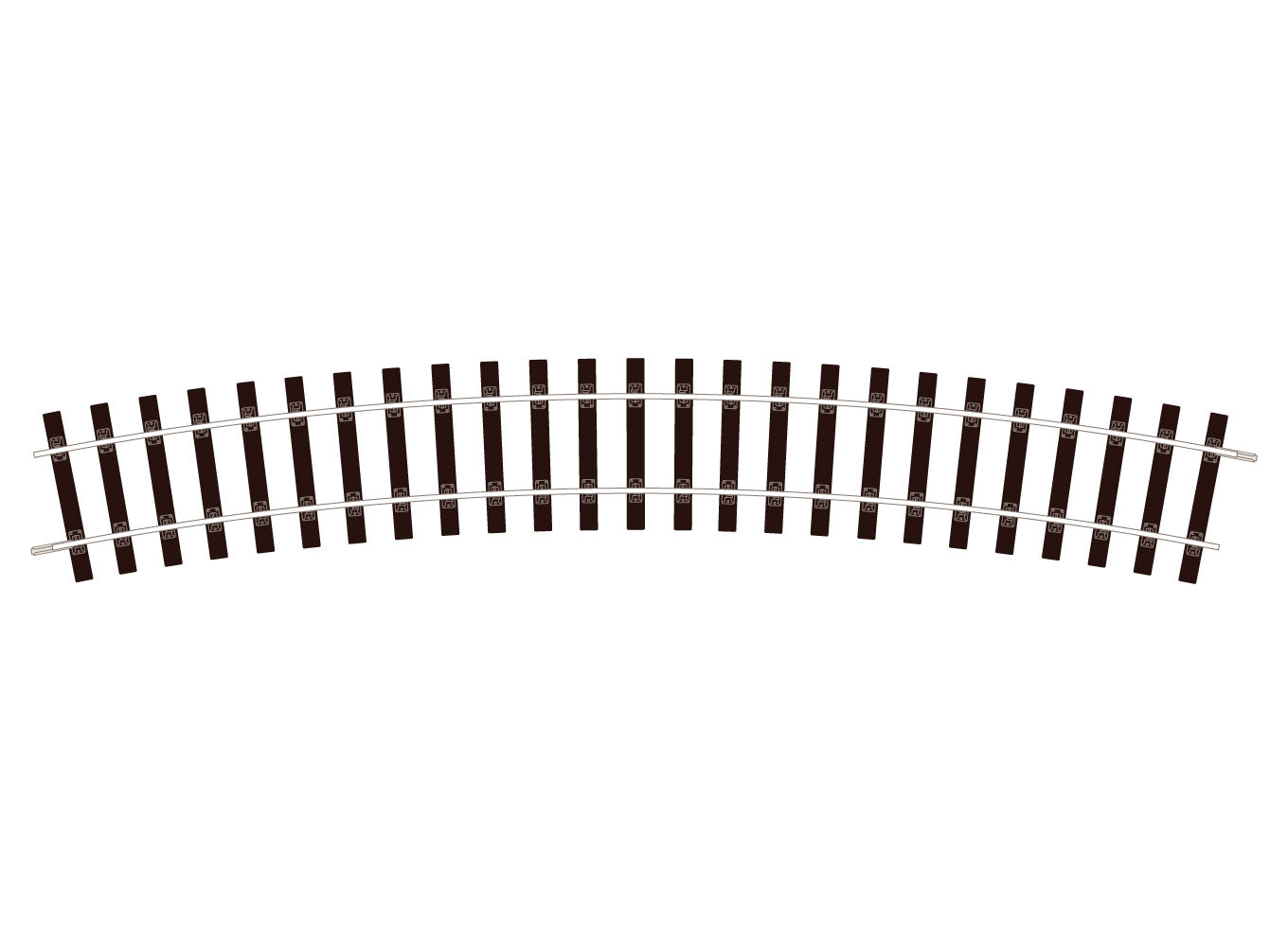 ST725 - PECO Setrack - O - Track BH C124 No. 2 Rad Standard Curve