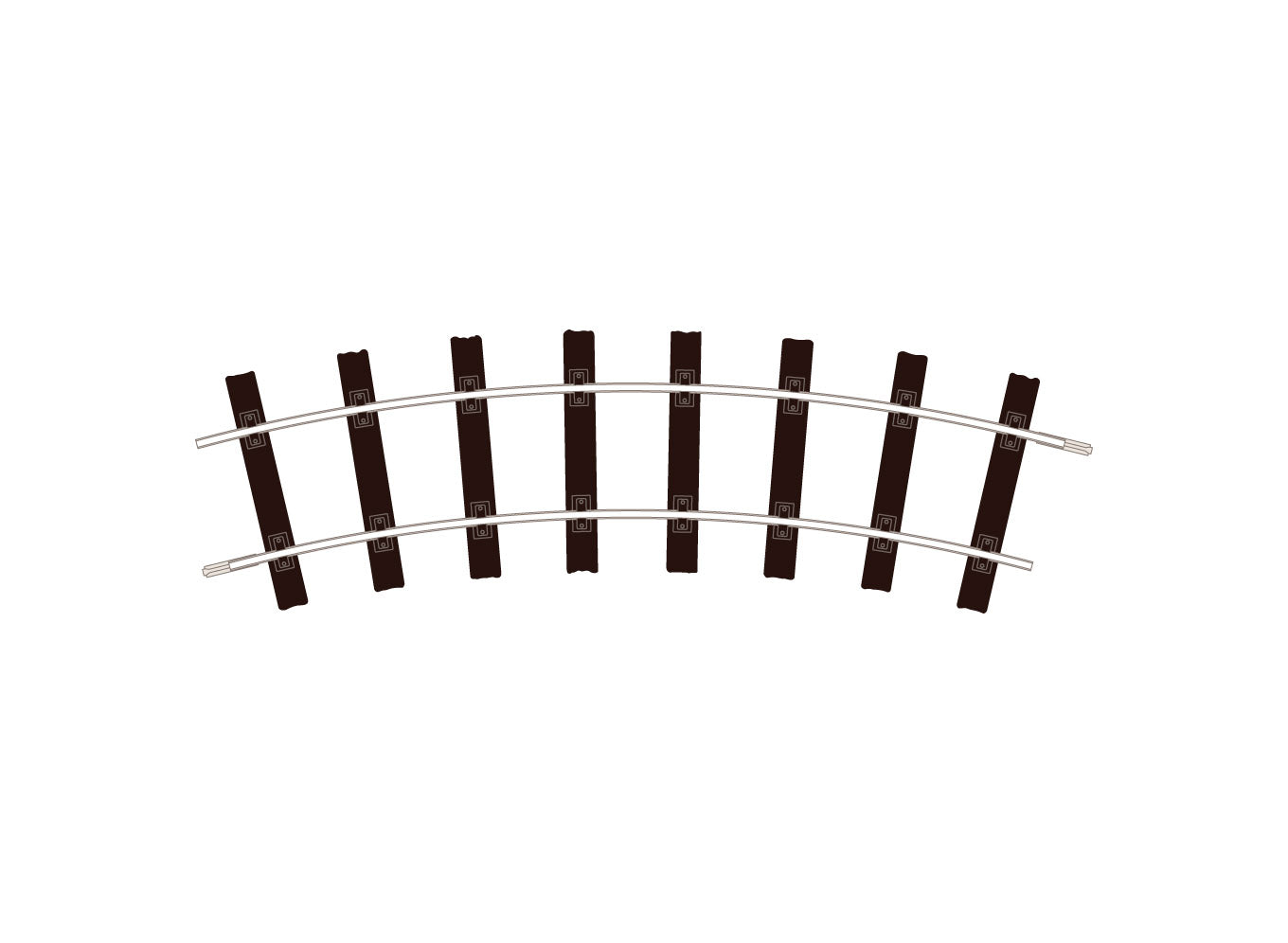 ST905 - PECO Setrack - G45 - Track C250 Standard Curve