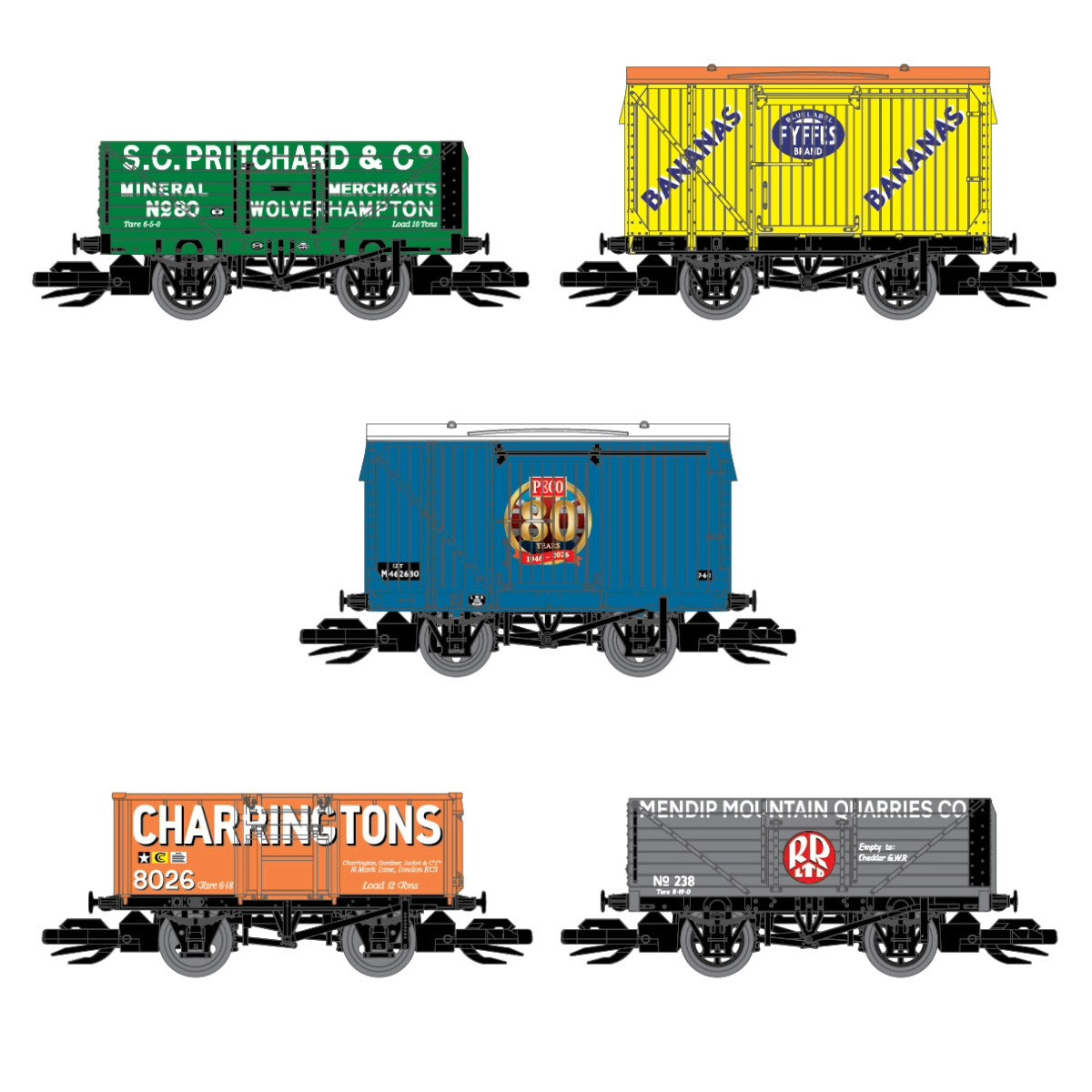 TTR58880 - PECO - TT 80th Anniversary Wagon Pack 2026