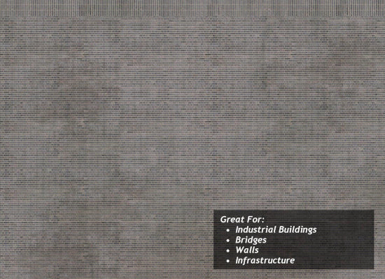 TX105 - Scale Model Scenery - OO/HO - English Bond Blue Engineering Brick Texture Pap