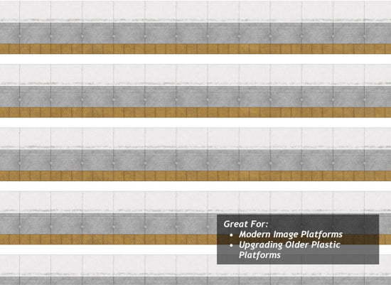 TX212 - Scale Model Scenery - OO/HO - Network Rail Platform Edge Coping With Buff Tac