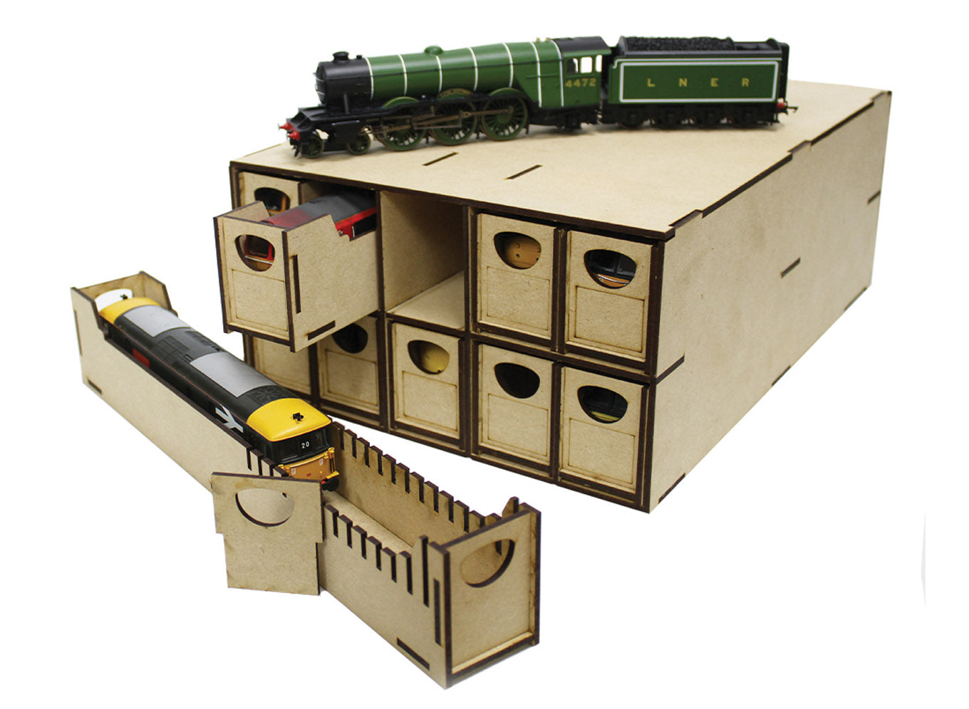 WSLC016 - WWScenics - N - N Gauge Loco Storage Box - 10 Drawer