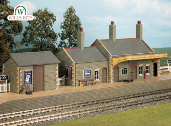 CK17 - Wills - OO/HO - Bastelsatz - Bahnhofsgebäude auf dem Land