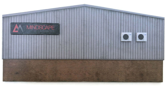 KX061 - Scale Model Scenery - OO/HO - Ultra-Low Relief Industrial Unit - Rear