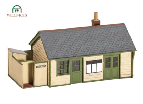 SS67 - Wills - OO/HO - Wayside Station, Timber, Slate Roof, Brick Chimney