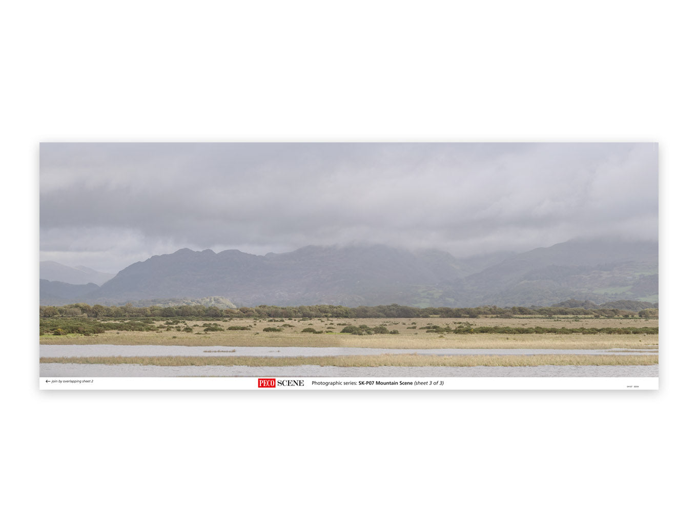 Mountain Range Photographic Backscene (3 Sheets)