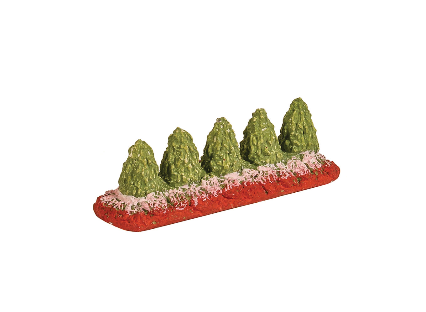 Flower Bed with 5 Miniature Trees