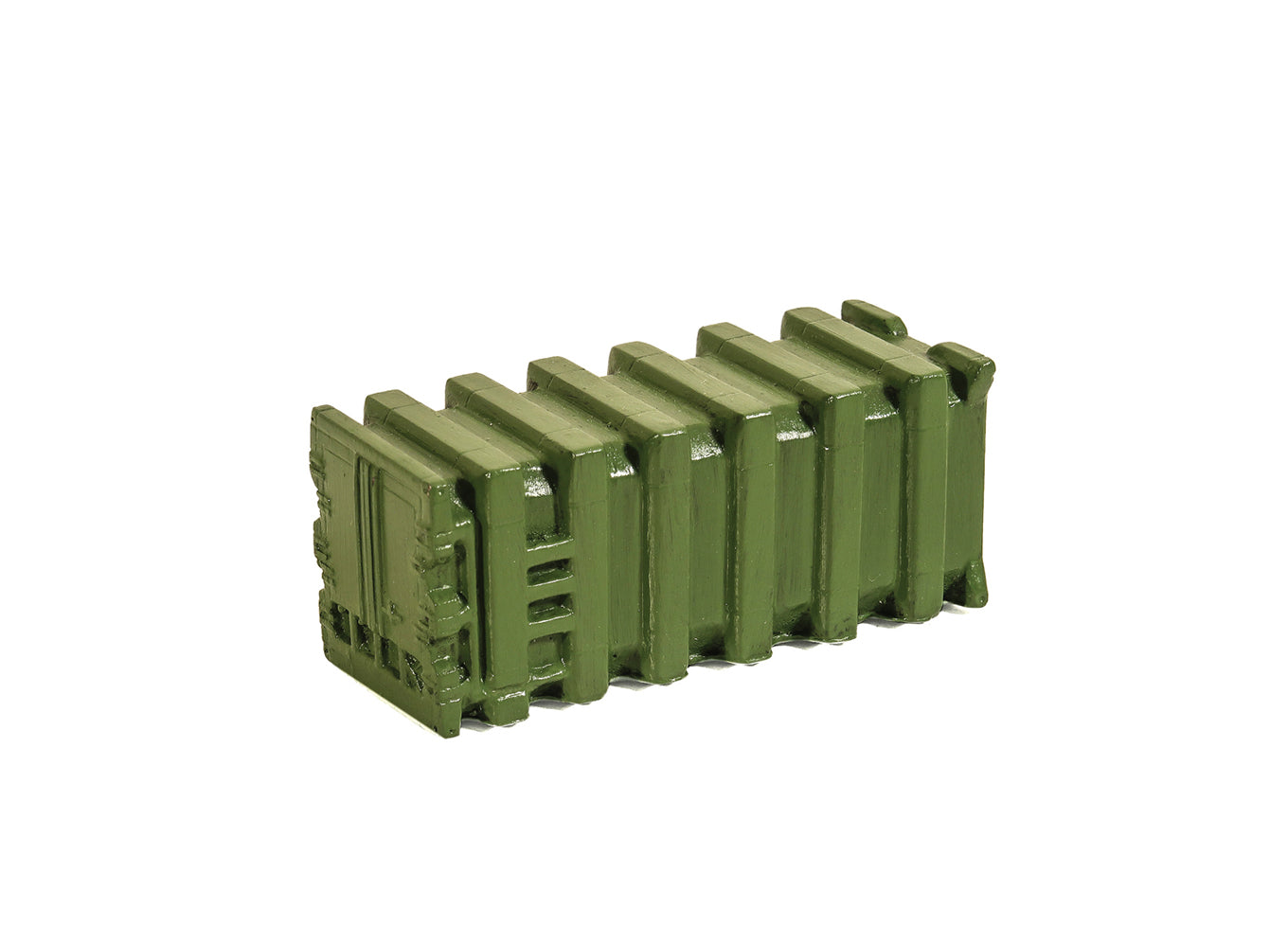 Ribbed Bulk Waste Container, Green