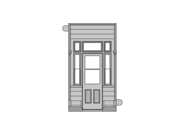LNWR Grand Junction Station Building Components: 4 Single Door Panels