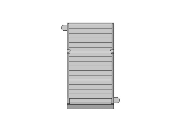 Gebäudekomponenten der LNWR Grand Junction Station: 4 einfache Bretterplatten