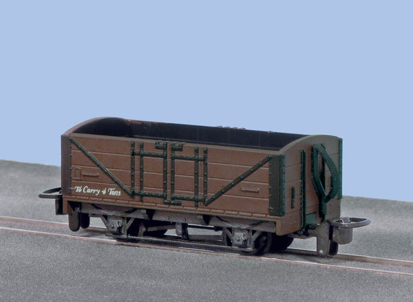 OO-9 Open Wagon Brown Unlettered