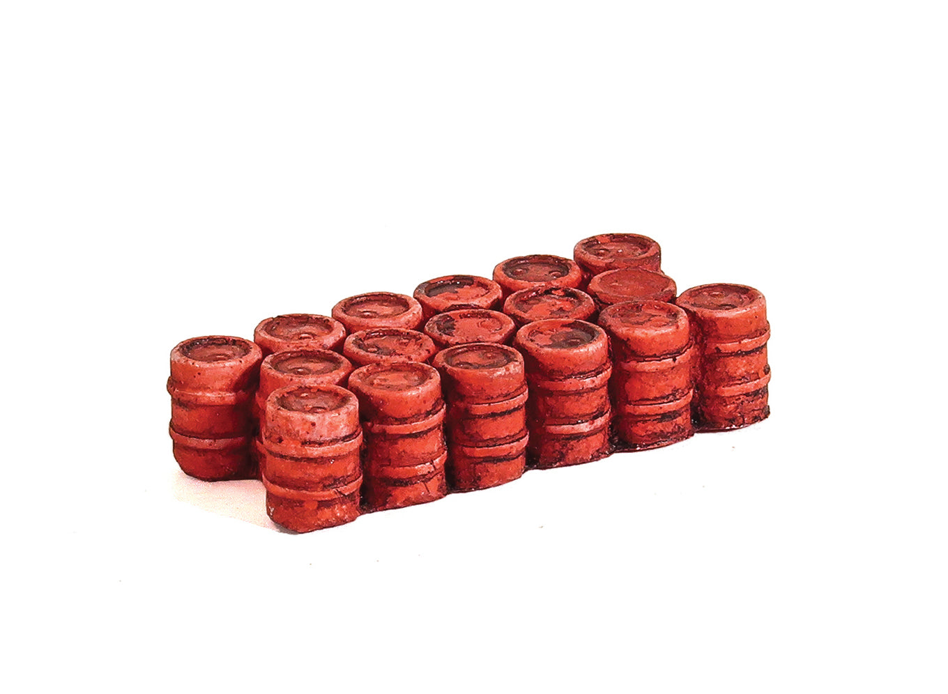 Oil/Chemical Drums Grouped Red