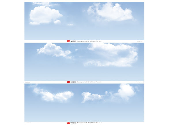 Fotografische Hintergrundkulisse „Himmel und Wolken“.