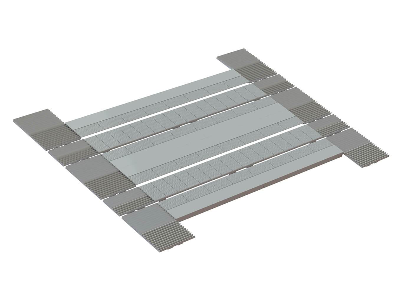 Modern Level Crossing Road Bed Single on Double Track – PECO
