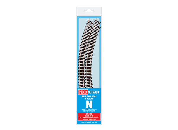 Double Curve, 3rd Radius (Pack of 4)